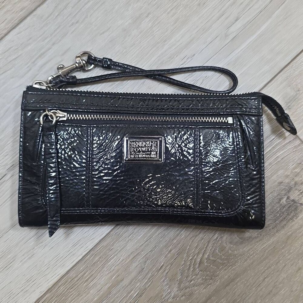 Coach Poppy Highlight Patent Leather Satchel & Wallet | Midnight Blue | Crossbod - Picture 13 of 16